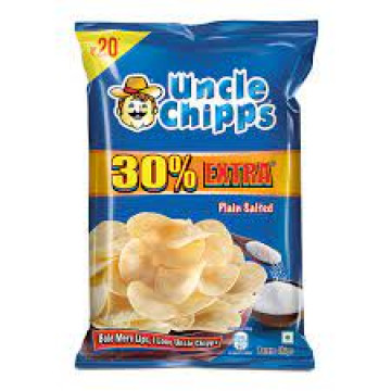 UNCLE CHIPPS PLAIN SALTED 50G